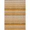 Edge Collections - 10' x 14' - Brown - Striped Washable Indoor Outdoor Area Rug - 1 Piece